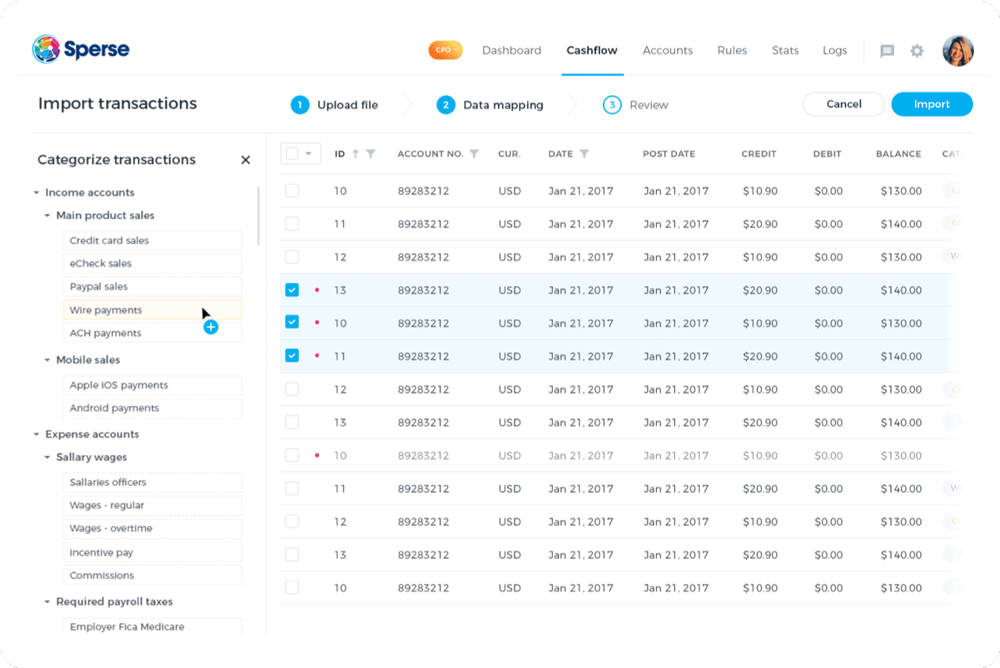 CFO rules engine CFO rules engine