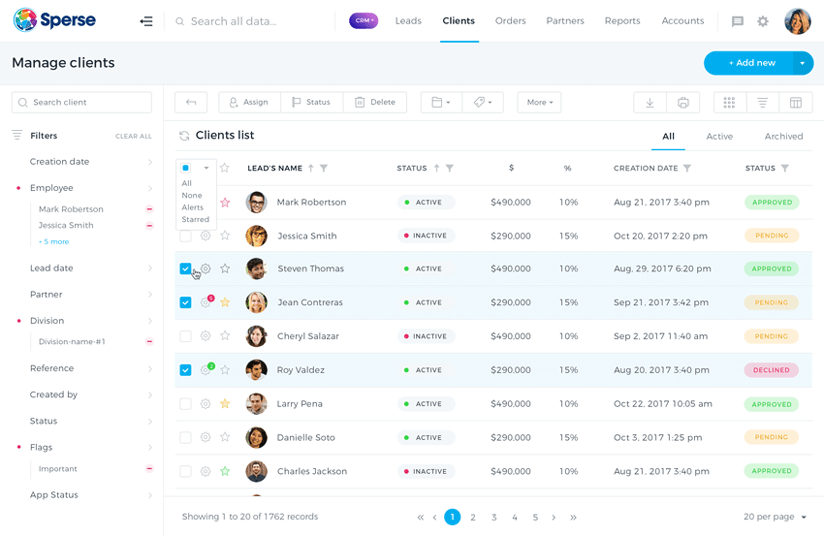 Sperse CRM and Sales Management Sperse CRM and Sales Management